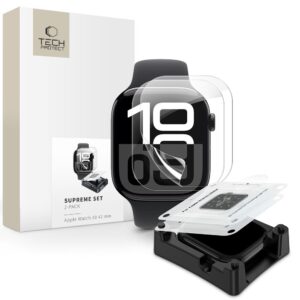 HYDROGEL FILM TECH-PROTECT SUPREME SET+ 2-PACK APPLE WATCH 10 / 11 (42 MM) CLEAR