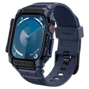 SPIGEN RUGGED ARMOR ”PRO” APPLE WATCH 10 / 11 (46 MM) NAVY BLUE