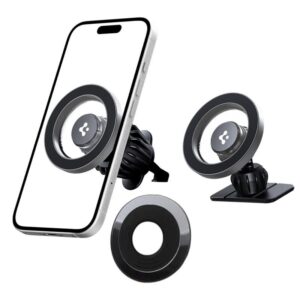 SPIGEN MFT13 MAGNETIC MAGSAFE DASHBOARD & VENT CAR MOUNT BLACK