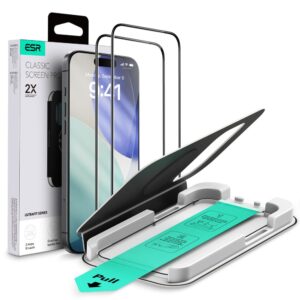TEMPERED GLASS ESR ULTRAFIT TEMPERED GLASS 2-PACK IPHONE 17 PRO BLACK