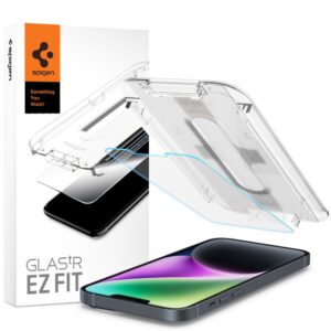 TEMPERED GLASS SPIGEN GLAS.TR ”EZ FIT” IPHONE 13 / 13 PRO / 14 / 16E CLEAR