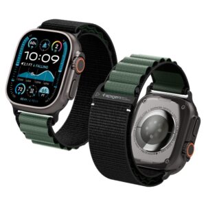 SPIGEN WBF1 BAND APPLE WATCH 8 / 9 / 10 / 11 / SE / ULTRA (44 / 45 / 46 / 49 MM) BLACK/GREEN