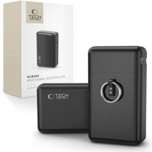 FARADAY CAGE TECH-PROTECT KLR200 METAL KEYLESS RFID SIGNAL BLOCKER CASE BLACK
