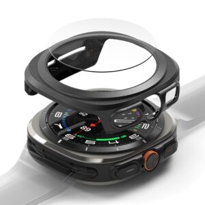 RINGKE SLIM & TEMPERED GLASS SAMSUNG GALAXY WATCH ULTRA 2024 / 2025 (47 MM) TITANIUM BLACK