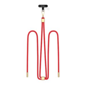 TECH-PROTECT C2S ROPE CROSSBODY STRAP RED/GOLD