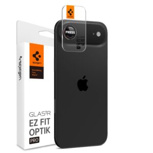 CAMERA COVER SPIGEN OPTIK PRO L-SERIES GLAS.TR ”EZ FIT” CAMERA PROTECTOR 2-PACK IPHONE AIR BLACK/RED