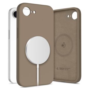 TECH-PROTECT SILICONE MAGSAFE IPHONE 16E / 17E CHOCOLATE BROWN