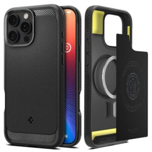 SPIGEN RUGGED ARMOR MAG MAGSAFE IPHONE 16 PRO MATTE BLACK