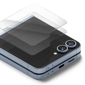 TEMPERED GLASS RINGKE COVER DISPLAY 2-PACK GALAXY Z FLIP 6 / 7 FE CLEAR