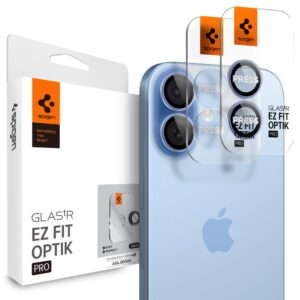 CAMERA COVER SPIGEN OPTIK PRO GLAS.TR ”EZ FIT” CAMERA PROTECTOR 2-PACK IPHONE 16 / 16 PLUS / 17 BLUE