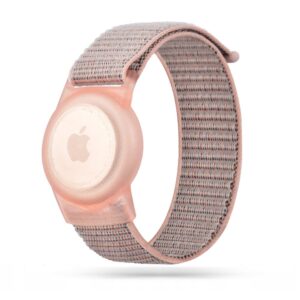 TECH-PROTECT NYLON FOR KIDS APPLE AIRTAG 1 / 2 PINK