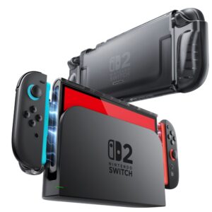 SUPCASE CRYSTAL CASE NINTENDO SWITCH 2 FROST BLACK