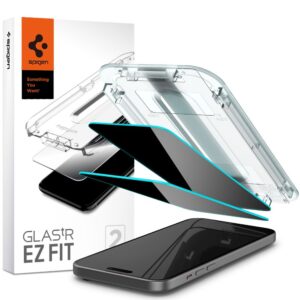 TEMPERED GLASS SPIGEN GLAS.TR ”EZ FIT” 2-PACK IPHONE 15 / 16 PRIVACY