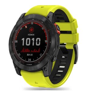 TECH-PROTECT ICONBAND PRO GARMIN FENIX 5X / 5X PLUS / 6X / 6X PRO / 7X / 8 / 8 PRO (51 MM) LIME/BLACK