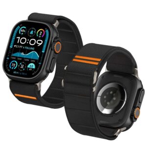TECH-PROTECT NYLON SLIP APPLE WATCH 8 / 9 / 10 / 11 / SE / ULTRA (44 / 45 / 46 / 49 MM) BLACK