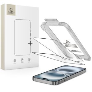 TEMPERED GLASS TECH-PROTECT QUICK SET+ 2-PACK IPHONE 17 BLACK