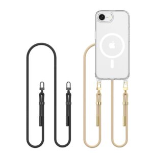 TECH-PROTECT FLEXAIR CHAIN MAGSAFE IPHONE 16E / 17E BLACK & TAUPE