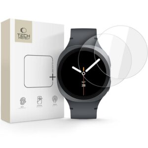 TEMPERED GLASS TECH-PROTECT GLASS FIT+ 2-PACK SAMSUNG GALAXY WATCH 8 (44 MM) CLEAR