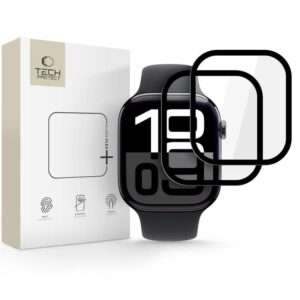 HYBRID GLASS TECH-PROTECT GLASS FLEX+ 2-PACK APPLE WATCH 10 / 11 (46 MM) BLACK