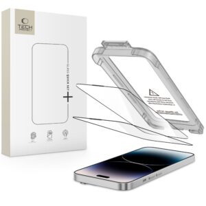 TEMPERED GLASS TECH-PROTECT QUICK SET+ 2-PACK IPHONE 14 PRO BLACK