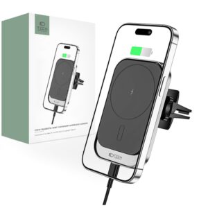 TECH-PROTECT CW19 MAGNETIC MAGSAFE VENT CAR MOUNT WIRELESS CHARGER 15W BLACK