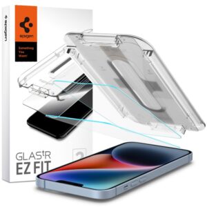 TEMPERED GLASS SPIGEN GLAS.TR ”EZ FIT” 2-PACK IPHONE 13 / 13 PRO / 14 / 16E CLEAR