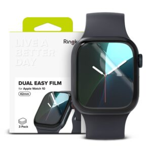 PROTECTIVE FOIL RINGKE DUAL EASY 3-PACK APPLE WATCH 10 / 11 (42 MM) CLEAR