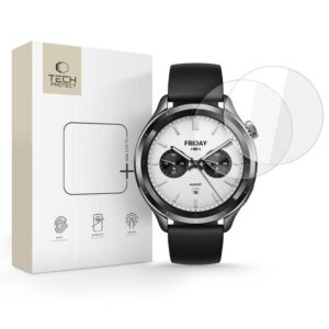 TEMPERED GLASS TECH-PROTECT GLASS FIT+ 2-PACK XIAOMI WATCH S4 (47 MM) CLEAR