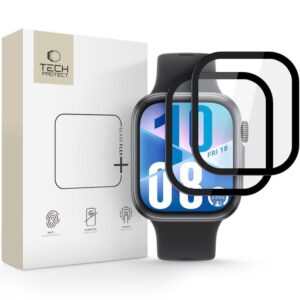 HYBRID GLASS TECH-PROTECT GLASS FLEX+ 2-PACK HUAWEI WATCH FIT 3 BLACK