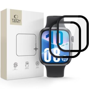 HYBRID GLASS TECH-PROTECT GLASS FLEX+ 2-PACK HUAWEI WATCH FIT 4 BLACK