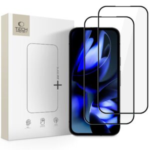 TEMPERED GLASS TECH-PROTECT GLASS FIT+ 2-PACK GOOGLE PIXEL 9A / 10A BLACK