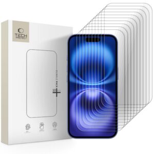 TEMPERED GLASS TECH-PROTECT BUNDLE 10-PACK IPHONE 15 / 15 PRO / 16 CLEAR