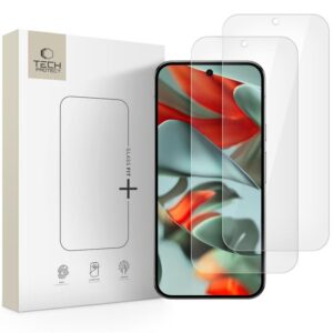TEMPERED GLASS TECH-PROTECT GLASS FIT+ 2-PACK GOOGLE PIXEL 9 / 9 PRO / 10 / 10 PRO CLEAR