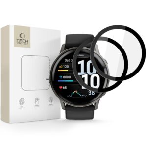 HYBRID GLASS TECH-PROTECT GLASS FLEX+ 2-PACK GARMIN VENU 4 (45 MM) BLACK