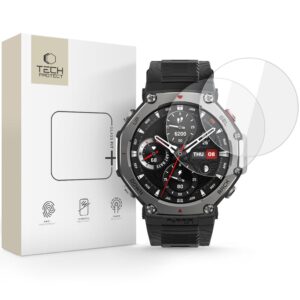 TEMPERED GLASS TECH-PROTECT GLASS FIT+ 2-PACK AMAZFIT T-REX 3 PRO 48MM CLEAR