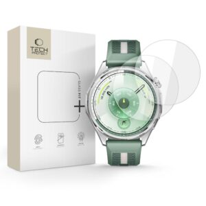 TEMPERED GLASS TECH-PROTECT GLASS FIT+ 2-PACK HUAWEI WATCH GT 6 (46 MM) CLEAR
