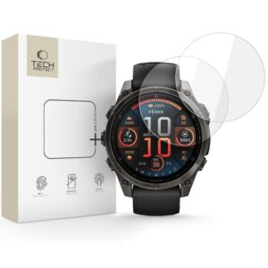 TEMPERED GLASS TECH-PROTECT GLASS FIT+ 2-PACK GARMIN FENIX 8 / 8 PRO (47 MM) CLEAR