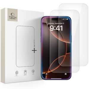 TEMPERED GLASS TECH-PROTECT GLASS FIT+ 2-PACK IPHONE 16 PRO MAX / 17 PRO MAX CLEAR