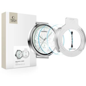 TEMPERED GLASS TECH-PROTECT EASY SET+ 2-PACK HUAWEI WATCH GT 5 (41 MM) CLEAR
