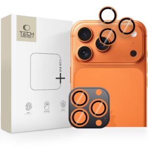 CAMERA COVER TECH-PROTECT CAMRING FIT+ IPHONE 14 PRO / MAX / 15 PRO / MAX / 16 PRO / MAX / 17 PRO / MAX COSMIC ORANGE
