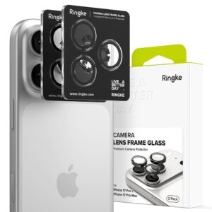 CAMERA COVER RINGKE CAMERA FRAME PROTECTOR 2-PACK IPHONE 17 PRO / 17 PRO MAX BLACK