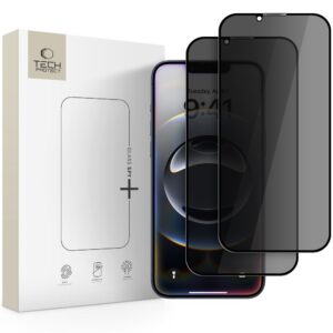 PRIVACY GLASS TECH-PROTECT GLASS SPY+ 2-PACK IPHONE 13 / 13 PRO / 14 / 16E PRIVACY