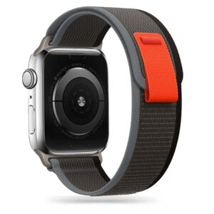 TECH-PROTECT NYLON APPLE WATCH 8 / 9 / 10 / 11 / SE / ULTRA (44 / 45 / 46 / 49 MM) BLACK/ORANGE