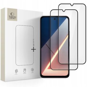 TEMPERED GLASS TECH-PROTECT GLASS FIT+ 2-PACK XIAOMI POCO M7 BLACK
