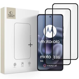 TEMPERED GLASS TECH-PROTECT GLASS FIT+ 2-PACK MOTOROLA MOTO G86 5G / G86 POWER 5G BLACK
