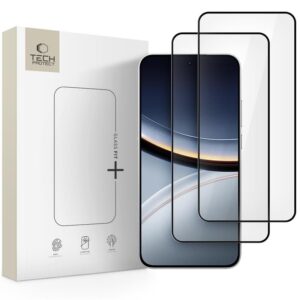 TEMPERED GLASS TECH-PROTECT GLASS FIT+ 2-PACK XIAOMI POCO F7 5G BLACK