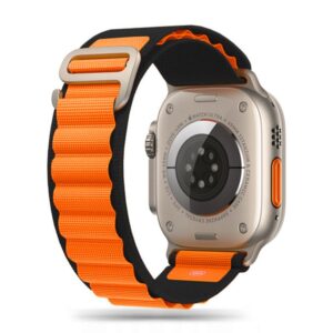 TECH-PROTECT NYLON PRO APPLE WATCH 8 / 9 / 10 / 11 / SE / ULTRA (44 / 45 / 46 / 49 MM) BLACK/ORANGE