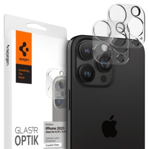 CAMERA COVER SPIGEN OPTIK.TR CAMERA PROTECTOR 2-PACK IPHONE 14 PRO / MAX / 15 PRO / MAX / 16 PRO / MAX CRYSTAL CLEAR