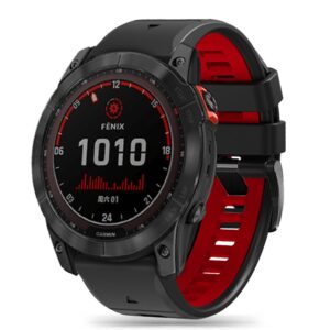 TECH-PROTECT ICONBAND PRO GARMIN FENIX 5X / 5X PLUS / 6X / 6X PRO / 7X / 8 / 8 PRO (51 MM) BLACK/RED