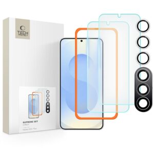 TEMPERED GLASS TECH-PROTECT SUPREME SET 3-PACK GALAXY S25+ PLUS CLEAR